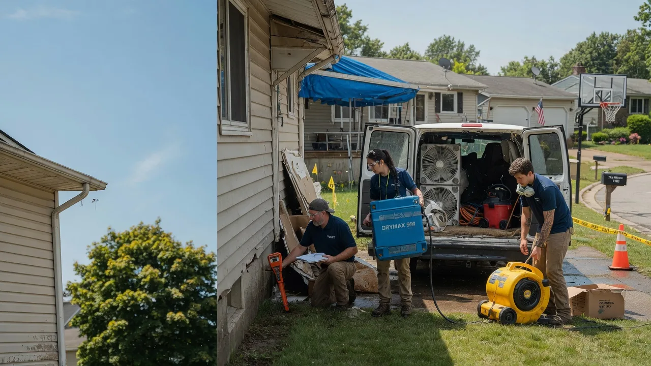 Ceiling Leak Cleanup in Fairview, OH near me